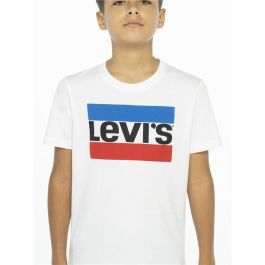 Camiseta de Manga Corta Infantil Levi's 9E8568-001 Blanco