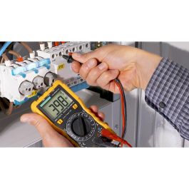 Pancontrol Multímetro Digital CAT III 600V NCV - Probador Voltaje sin Contacto con Pantalla Iluminada y Linterna LED