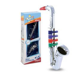 Bontempi Saxofón de juguete con 4 botones de plástico para niños +3 años. Instrumento musical con sonido, 35x20x7 cm. Precio: 13.50000025. SKU: B15HH8WWBP