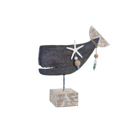 DKD Home Decor Figura de Ballena Atlantico Azul de Mango y Resina Hecha a mano 11x37x39 cm Precio: 34.78999986. SKU: S3042139