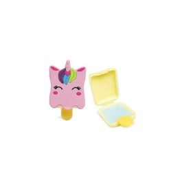 Martinelia World Bálsamo Labial Unicornio Infantil con Llavero. Ideal para Niños y Niñas de 3+ años. Envase 12x7,5x2 cm.