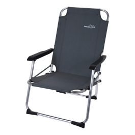 Probuilder Silla plegable de aluminio color gris, 45x54x76cm