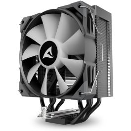 Sharkoon A50 RGB Refrigerador de Aire CPU Single Tower con Ventilador 120mm RGB Efecto Espejo Infinito, 5 Tubos de Cobre, 230W TDP Negro