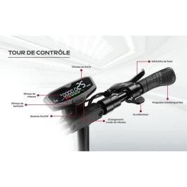 Ezway AUT3700092608951 Patinete eléctrico todoterreno plegable EBOOST GO - 48V 800W, 50 km autonomía, luz de freno e intermitentes