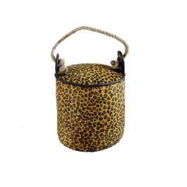 DKD Home Decor Sujetapuertas Decorativo Colonial con Diseño de Leopardo, Fabricado en Piel y Cuerda, 19 x 19 x 19 cm Precio: 16.7706. SKU: S3032851