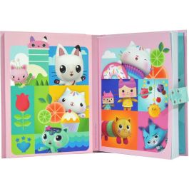 KIDS LICENSING Diario Secreto con Sonido La Casa de Muñecas de Gabby, tamaño 21x15.5x3cm
