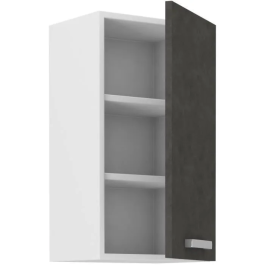 LASSEN Armario alto 1 puerta batiente Gris mate L 40 x P 31,6 x 72 cm