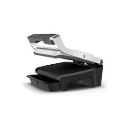 Tefal OptiGrill Elite GC750D30 - Parrilla de Contacto Automática, 12 Programas, Placas Extraíbles, Superficie 600 cm² (300x200 mm), Negro y Acero Inoxidable