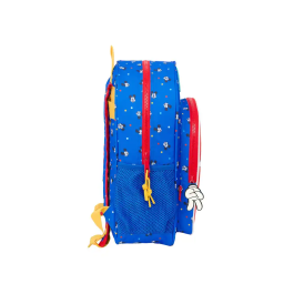 Mochila Escolar Mickey Mouse Clubhouse Good day Azul 32 x 38 x 12 cm