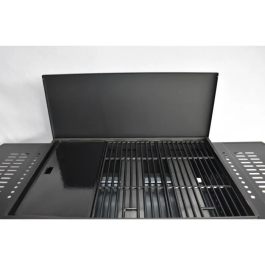 Grill Garden Barbacoa Plancha Gas 3 Quemadores Negra con Tapa Protectora y Encendido Piezoeléctrico GRI3326880021513