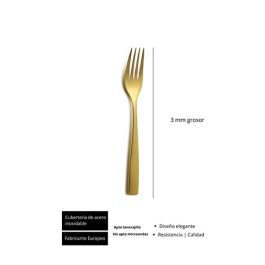 Sinxelo Satin Oro Tenedor Postre 190 Mm (12 Unidades) Sinxelo Satin Oro Tenedor Postre 190 Mm (12 Unidades)