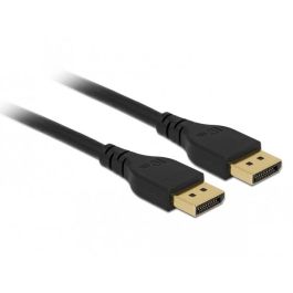 DELOCK Cable DisplayPort 8K 60Hz 2m Certificado DP 1.4 sin pestillo, Macho-Macho, Cobre, 32.4 Gbit/s