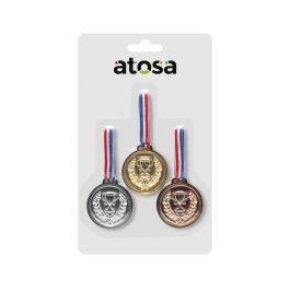 Pack 3 Medallas Deportivas Oro Plata Bronce Con Cintas Para Premiaciones Escolares Infantiles Precio: 1.5900005. SKU: B18TJJ5KW4