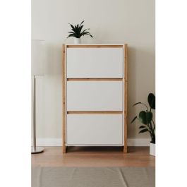 Denver Zapatero 49A DENVER003994 Blanco / Roble 70 x 25 x 125 cm