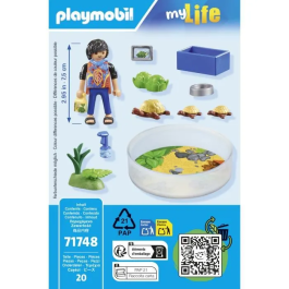 PLAYMOBIL Terrario Para Tortugas 71748 con Accesorios para Cuidado de Caparazones y Tortugas, +4 Años