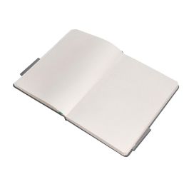 Cuaderno Con Gomilla Antartik Notes Tapa Dura A5 Hojas Puntos Gris Y Turquesa 100 Hojas 80 gr Fsc