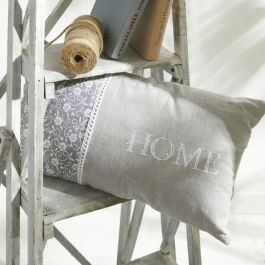 Cojín - HOY - CHARME - Estampado x Chambray x Bordado Capucine - 30 x 50 cm