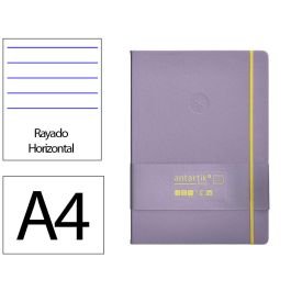 Cuaderno Con Gomilla Antartik Notes Tapa Dura A4 Hojas Rayas Morado Y Amarillo 100 Hojas 80 gr Fsc Precio: 11.49999972. SKU: B1J95B9GRC