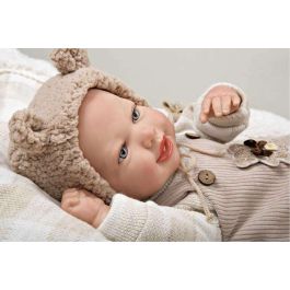 Muñecas Arias Muñeco Reborn Ruben c/cojin, Cuerpo Blando 45 cm