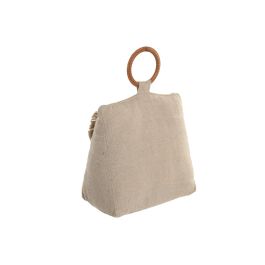 DKD Home Decor Hangzhou design 26b Sujetapuertas Mediterraneo Beige Blanco 18 x 11 x 16.5 cm (3 Unidades)