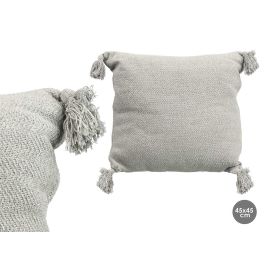 Cojin Pompon Gris 45X45Cm Giftdecor (8 Unidades) Precio: 45.50000026. SKU: B1JJWNMFG3