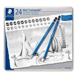 Staedtler 100 G24 Estuche de metal con 24 lápices de dibujo en graduaciones surtidas Precio: 49.50000011. SKU: B1425HAVH5
