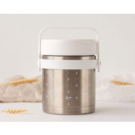 KioKids Termo de Alimentos Sólidos y Papillas Doble Recipiente 300ml+400ml Acero Inoxidable 304 Frío 24h Calor 12h Blanco Precio: 27.50000033. SKU: B14644R26D