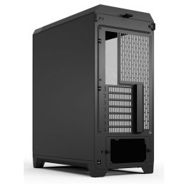 Fractal Design Meshify 3 Caja Negra con Ventana de Vidrio Templado para PC ATX/EATX/Micro-ATX/Mini-ITX, 7 Ranuras de Expansión, Compatible con Juego