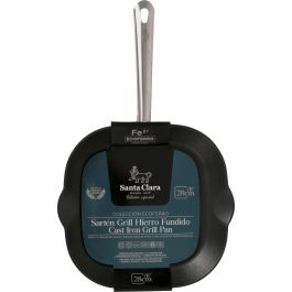 Sartén Grill 28 cm Hierro Fundido Ecofer Santa Clara - Inde (3 Unidades)