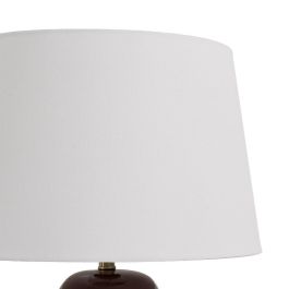 Lámpara Mesa Blanco-Marrón Porcelana 24 X 24 X 50 cm