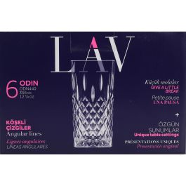 Set de 6 vasos Odin 356 cc - Lav (4 Cajas) Set de 6 vasos Odin 356 cc - Lav (4 Cajas)