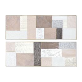 Cuadro Home ESPRIT Marrón Beige Poliestireno Lienzo Moderno Urbano 152 x 5 x 52 cm (2 Unidades) Precio: 135.7899994. SKU: B1783GRL8W