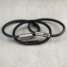 Pulsera Hombre Sector SZV101 Plata Negro Pulsera Hombre Sector SZV101 Plata Negro