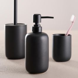 Day Juego De Baño 3 Piezas Negro Vaso Dispensador Jabón Escobilla WC