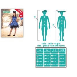 Disfraz Cavernícola Azul Niña Infantil 5-6 Años - Historia