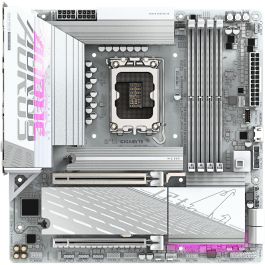GIGABYTE B860M AORUS ELITE WF6E ICE Placa base Intel B860 LGA 1851 para Intel Core Ultra DDR5 Wi-Fi 6E Micro ATX PCIe 5.0 USB 4.0