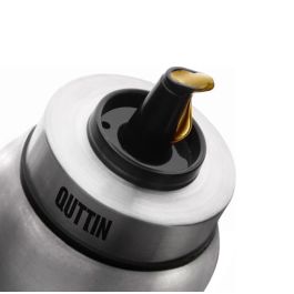 Quttin Aceitera de Acero Inoxidable 250 ml, 6x18 cm (16 Unidades)