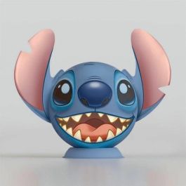 Ravensburger 11574 Puzzle 3D Bola Disney Stitch 72 piezas numeradas, +6 años, fácil montaje sin pegamento
