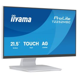 iiyama ProLite T2252MSC-W2AG Monitor Táctil de 54,6 cm (21,5") Full HD IPS 5 ms HDMI DisplayPort USB Altavoces Blanco