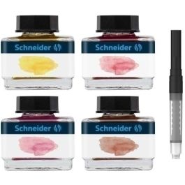 Tinta Estilografica Schneider Frasco 15 Pastel Set Regalo Modelo 2 (4 × Tinta Pastel De 15 Ml + 1 × Convertidor) Precio: 27.50000033. SKU: B15JF7ACNZ