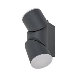 RABALUX RAB-7904 Aplique Exterior LED Belfast 620Lm 12.9W 3000K Luz Cálida IP65 Antracita Aluminio Cilíndrico Regulable Iluminación Indirecta