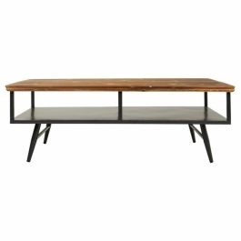 Mesa de Centro Alexandra House Living Marrón Gris Metal Madera de mango 65 x 44 x 125 cm