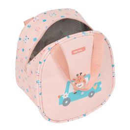 Portameriendas Térmico Safta Jirafa Coral 19 x 22 x 14 cm