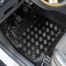Abc Cs6 ALF10131 Alfombras Goma Aluminio Negras 4 Piezas para Mercedes-Benz Clase E W211/S211 (2002-2009) Resistentes Antideslizantes Aroma Vainilla