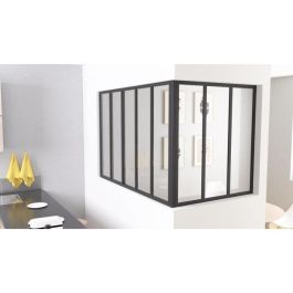 Optimum OPT3532830092131 Poste de esquina Alto 50 x Ancho 30 cm Negro