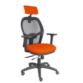 Silla Piqueras Y Crespo Jorquera Brazos 3D Y Cabecero Regulables Mecanismo Sincro Con Traslack Ruedas Parquet Respaldo De Malla Negra Y Asiento Tapizado Bali Naranja Oscuro Precio: 425.79000002. SKU: S5703858
