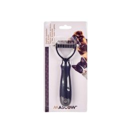 Cepillo para cuchillas de mascota con mango de silicona Mascow 6.5x17x3 cm - Negro (24 Unidades) Cepillo para cuchillas de mascota con mango de silicona Mascow 6.5x17x3 cm - Negro (24 Unidades)