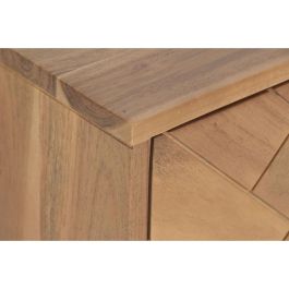 DKD Home Decor Mesita de Noche Moderna Espiga 40 x 50 x 50 cm Acacia y Metal