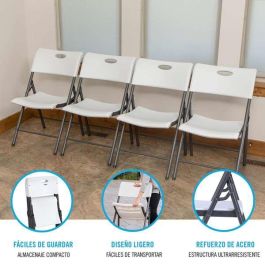 Silla plegable pack de 4 lifetime 50x58x83 cm Silla plegable pack de 4 lifetime 50x58x83 cm