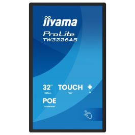 iiyama TW3226AS-B3P Pantalla Interactiva 80.1cm/31.5" (1920x1080) VA 8ms 60Hz HDMI USB LAN PoE VESA Altavoces Negro Táctil